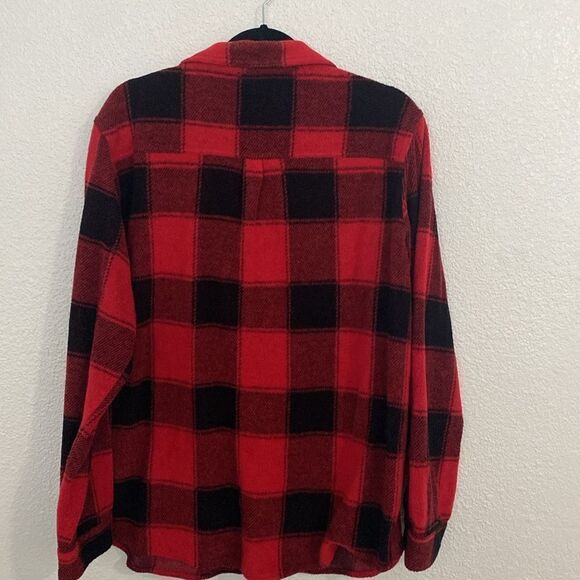Time and Tru- red and black plaid soft over coat- Size XL - Picture 5 of 5
